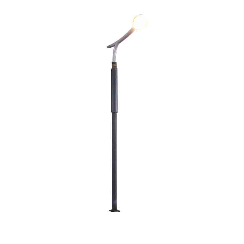DDK-SSPL-2002 Cylinder Solar Pole Med Lampehoved