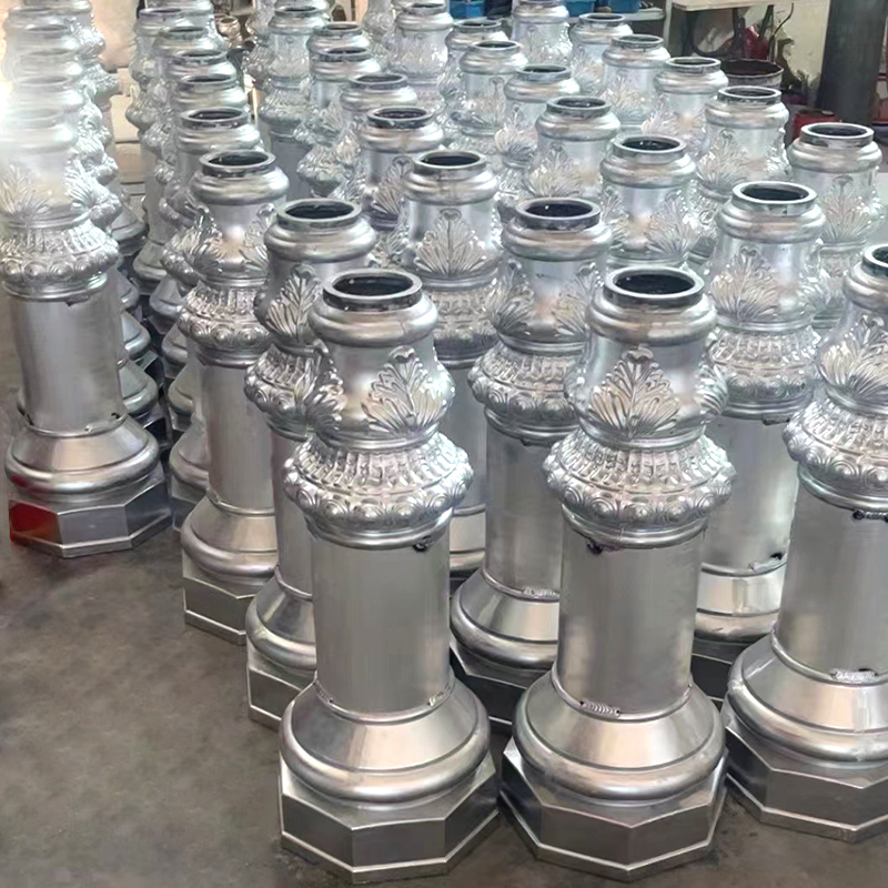 DDK-1401 Dekorativt bunddæksel af aluminium til lysmaster til udendørsarmaturer